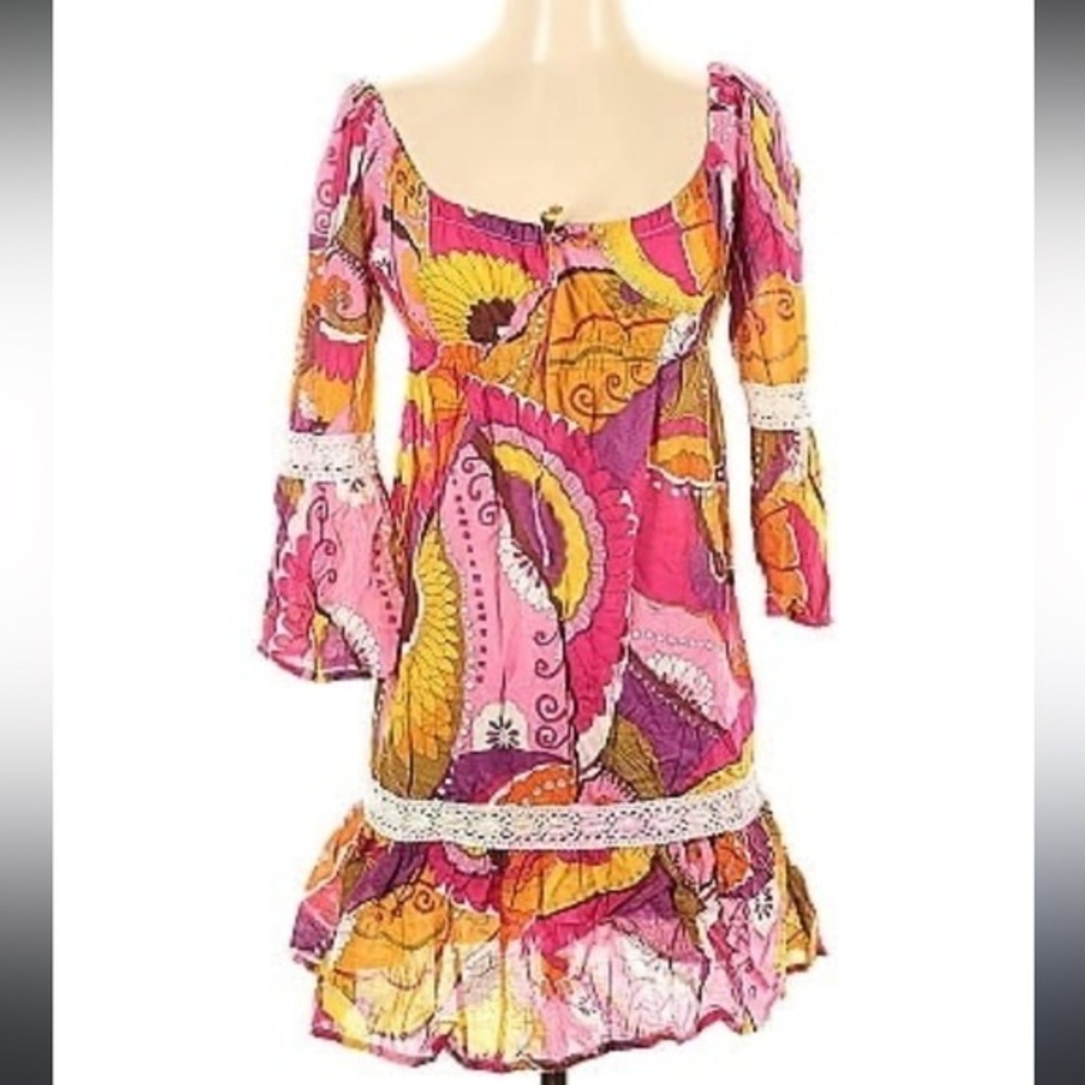 NEW TRINA TURK Swim Spa Collection Dress Cover Up Resort ($149) Colorful Size XS